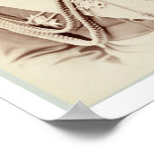 King Kalakaua (1836-91), wijlen c19th (foto sepia) Poster (Hoek)