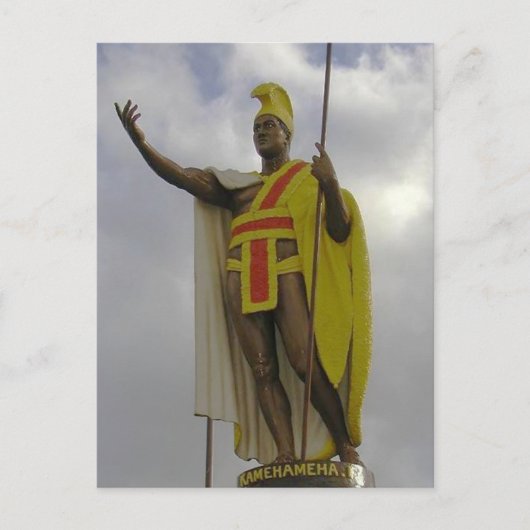 King Kamehameha Briefkaart (Voorkant)