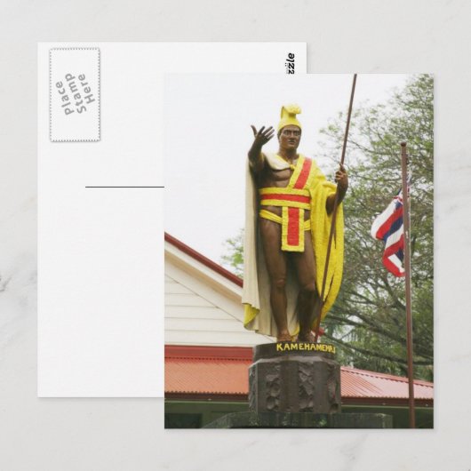 King Kamehameha Statue - Briefkaart (Voorkant / Achterkant)