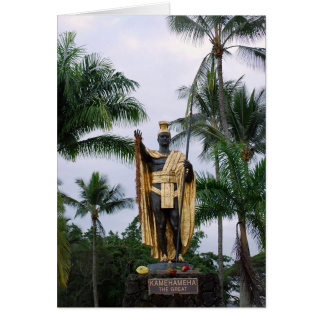 King Kamehameha Statue Card (Voorkant)