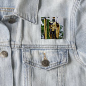 King Kamehameha Vierkante Button 5,1 Cm (In situ)