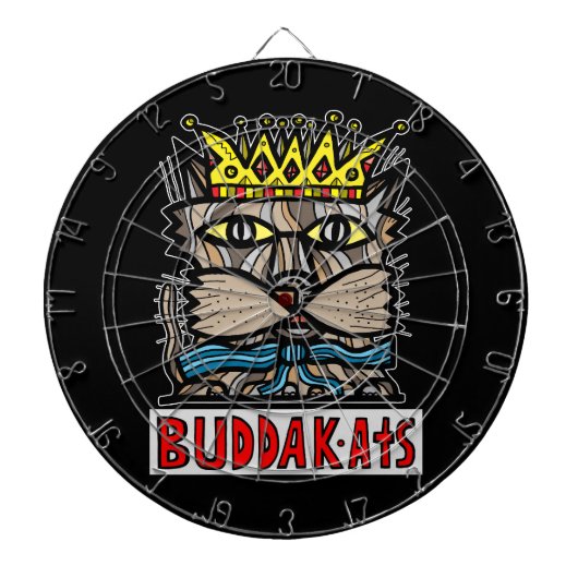 "King Kat" BuddaKats Dartboard Dartbord (Voorkant)