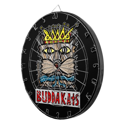 "King Kat" BuddaKats Dartboard Dartbord (Voorkant Rechts)