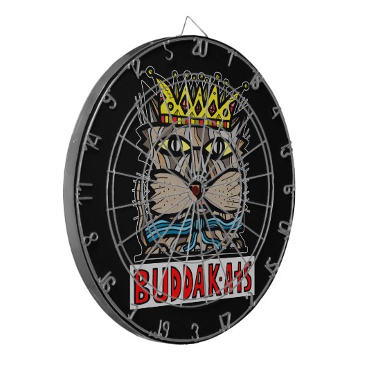 "King Kat" BuddaKats Dartboard Dartbord (Voorkant Links)