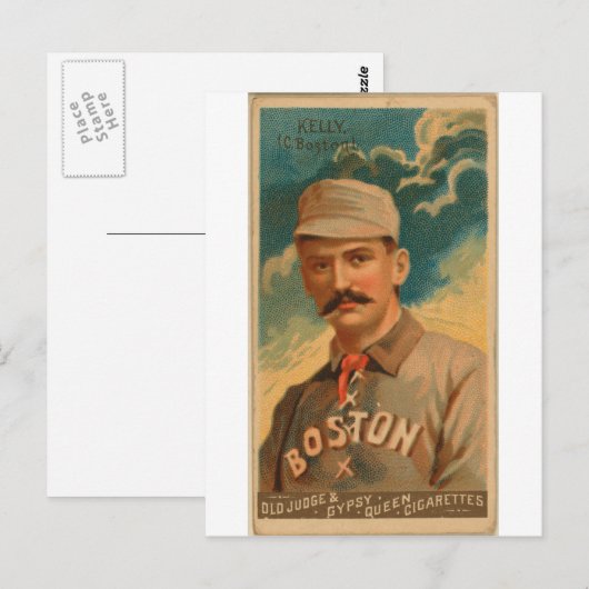 King Kelly, Boston Beaneaters Briefkaart (Voorkant / Achterkant)