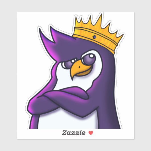 King Kenguin Sticker (Vel)