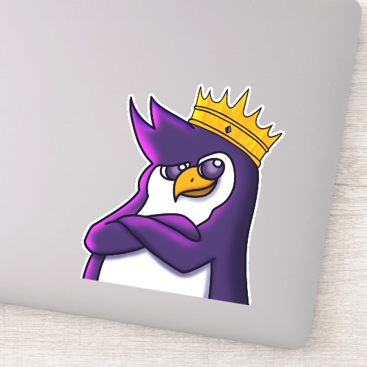 King Kenguin Sticker (Detail)