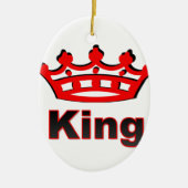 king keramisch ornament (Voorkant)