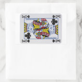 King Klavers (Clubs) Spelen Kaart Stickers (Tas)