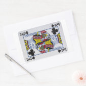 King Klavers (Clubs) Spelen Kaart Stickers (Envelop)