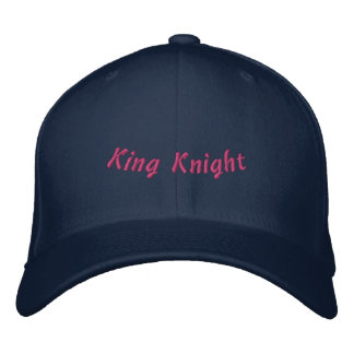 King Knight Navy Elegant-Hat Men Trucker Wool Bold Geborduurde Pet