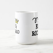 King-koffie-mok met gepersonaliseerde naam koffiemok (Center)