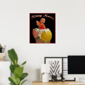 King Kone Vintage Poster Print (Thuiskantoor)