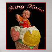 King Kone Vintage Poster Print (Voorkant)