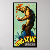 King Kong Horror Monster Movie Poster  (Voorkant)