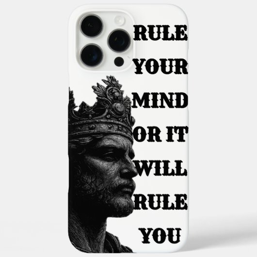 KING Kroon Lijn Kunst Phonehoes – Beheers Elke Opr Case-Mate iPhone Case (Achterkant)