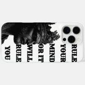 KING Kroon Lijn Kunst Phonehoes – Beheers Elke Opr Case-Mate iPhone Case (Achterkant (horizontaal))