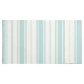 King Kussensloop Pair in St Ives Stripe zee (Voorkant-Rechts)
