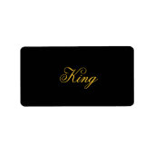 King Labels (Voorkant)