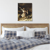 King Lear en de Fool in het Storm Canvas Afdruk (Insitu (Slaapkamer))