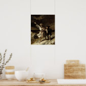 King Lear en de Fool in het Storm Poster (Keuken)