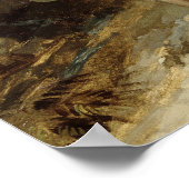 King Lear en de Fool in het Storm Poster (Hoek)