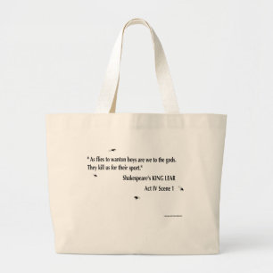 King Lear quote Grote Tote Bag