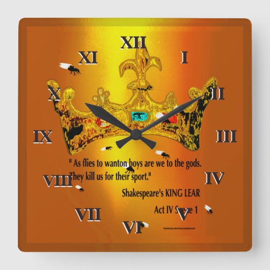 King Lear quote klok (Voorkant)
