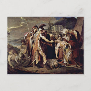 King Lear rouwt om cordelia door Barry James Briefkaart