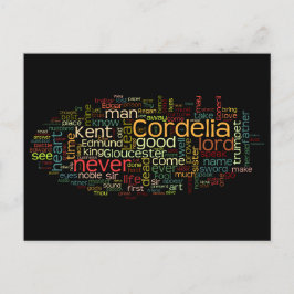 King Lear-woorden voor Shakespeare fan afstuderen Briefkaart