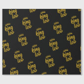 King Leo Gold Crown Cadeaupapier (Vlak)