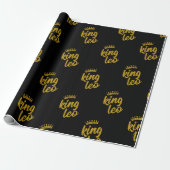 King Leo Gold Crown Cadeaupapier (Uitgerold)