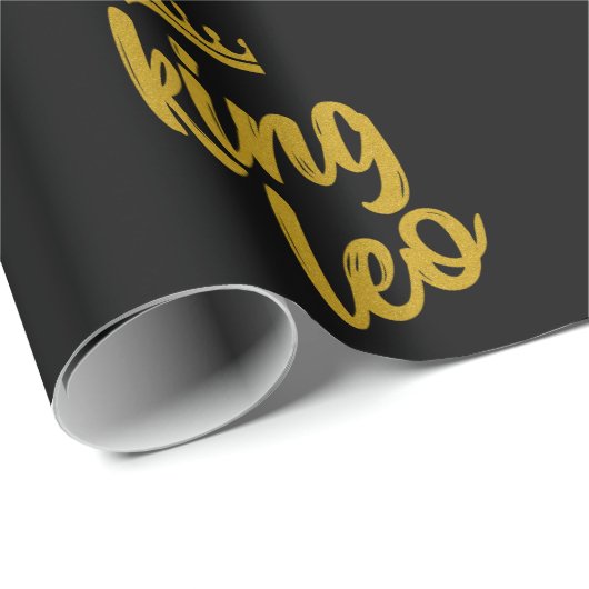 King Leo Gold Crown Cadeaupapier (Rol Hoek)