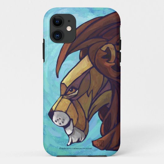 King Lion Blue Case-Mate iPhone Case (Achterkant)