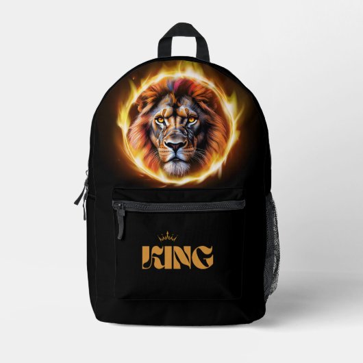 King Lion Bookbag Bedrukte Rugzak (Voorkant)