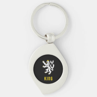 King Lion Crest Keychain