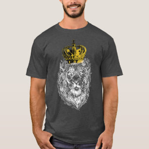 King Lion Crown Super King of Animals of Jesus Chr T-shirt
