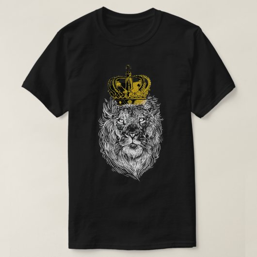 King Lion Crown Super King of Animals of Jesus Chr T-shirt (Design voorkant)
