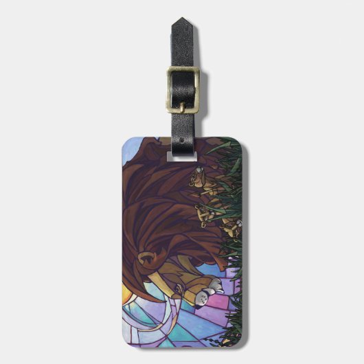 King Lion en Cubs Bagagelabel (Voorkant verticaal)