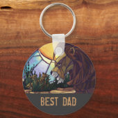 King Lion en Cubs, beste Sleutelhanger van papa (Voorkant)