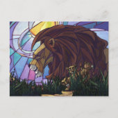 King Lion en Cubs Briefkaart (Voorkant)