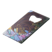 King Lion en Cubs Creditkaart Flessenopener (Voorkant Gekanteld)