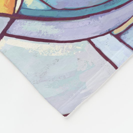 King Lion en Cubs Fleece Deken (Hoek)