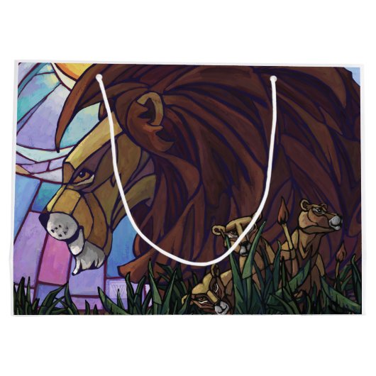 King Lion en Cubs Large Cadeautasje (Achterkant)