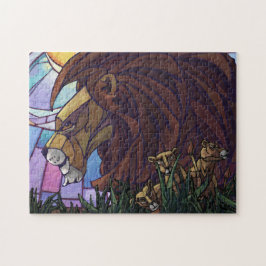 King Lion en Cubs Legpuzzel
