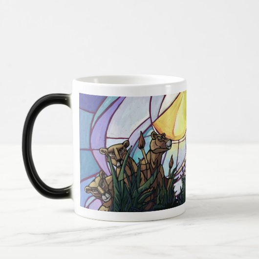 King Lion en Cubs Magische Mok (Links)