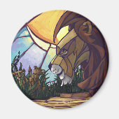 King Lion en Cubs Magneet (Voorkant)