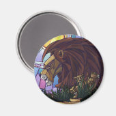 King Lion en Cubs Magneet (Voorkant / Achterkant)