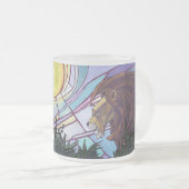 King Lion en Cubs Matglas Koffiemok (Voorkant rechts)