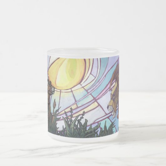 King Lion en Cubs Matglas Koffiemok (Center)